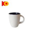 Fashion customized Drinking Cup Custom Promotional sublimation Ceramic Coffee Mug with Soup spoon